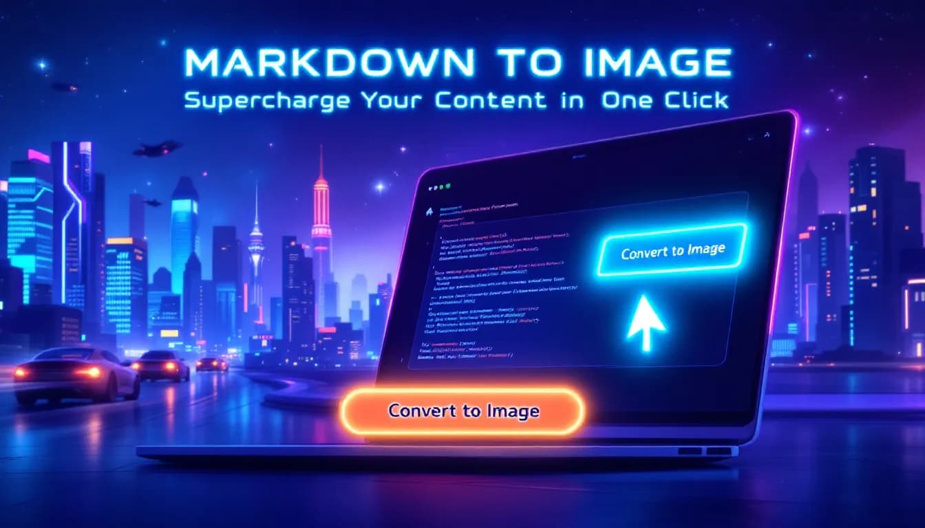 Markdown To Image - 一键赋能，让内容脱颖而出 - 完整指南